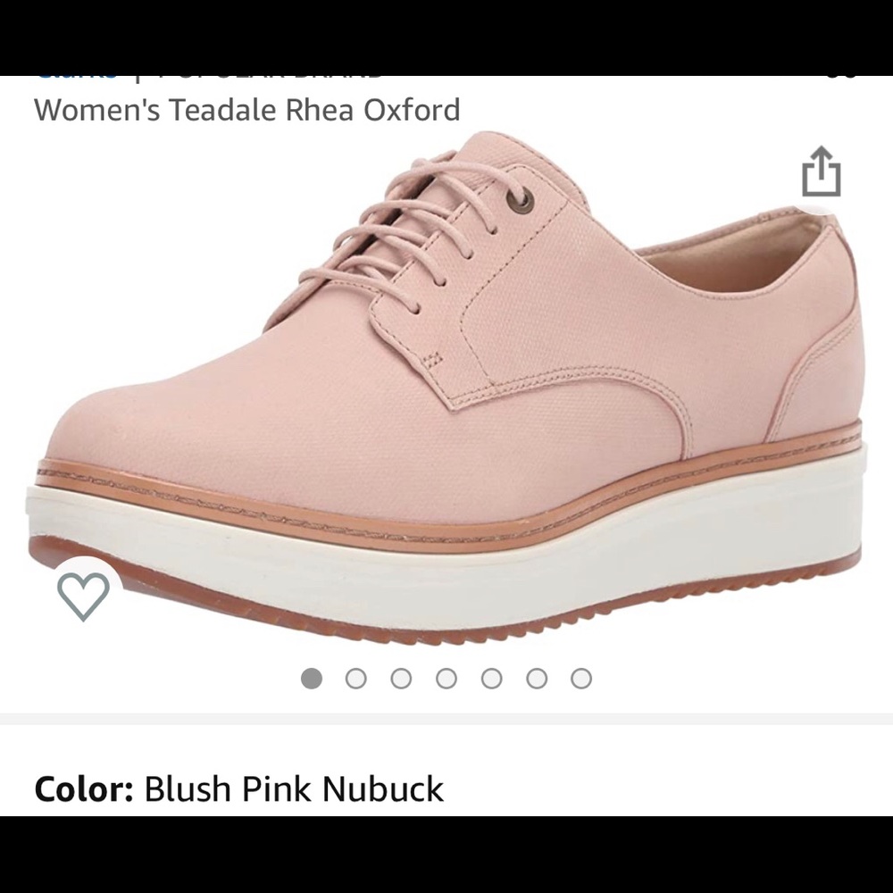 Clark’s Teasdale Rhea nubuck rose clair loafers